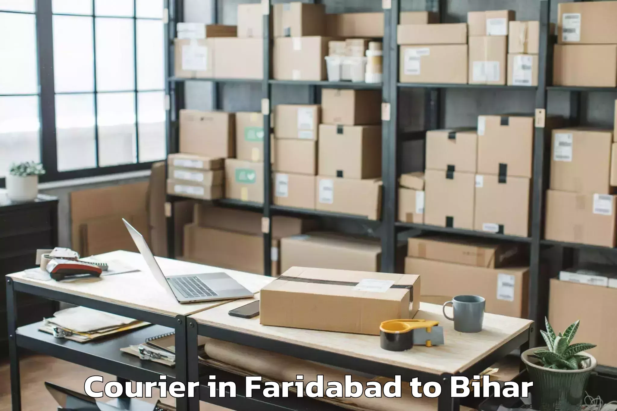 Book Faridabad to Harsidhi Pakariya Courier